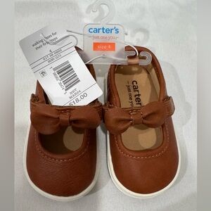 Carter's Tan Dress Shoes with Bow